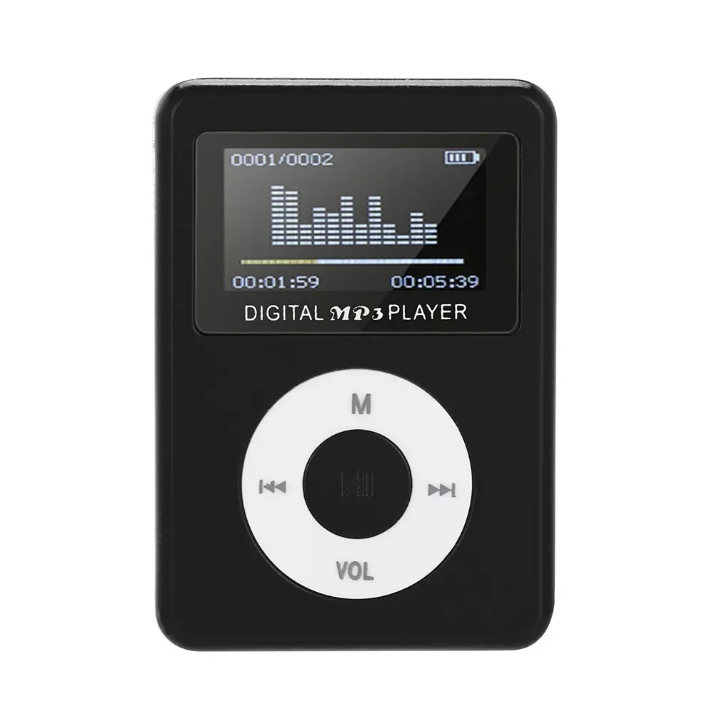 

Mp3-плеер с металлическим зажимом, мини-USB, цифровой музыкальный mp3-плеер, ЖК-экран, поддержка 32 ГБ Micro SD TF слот для карты