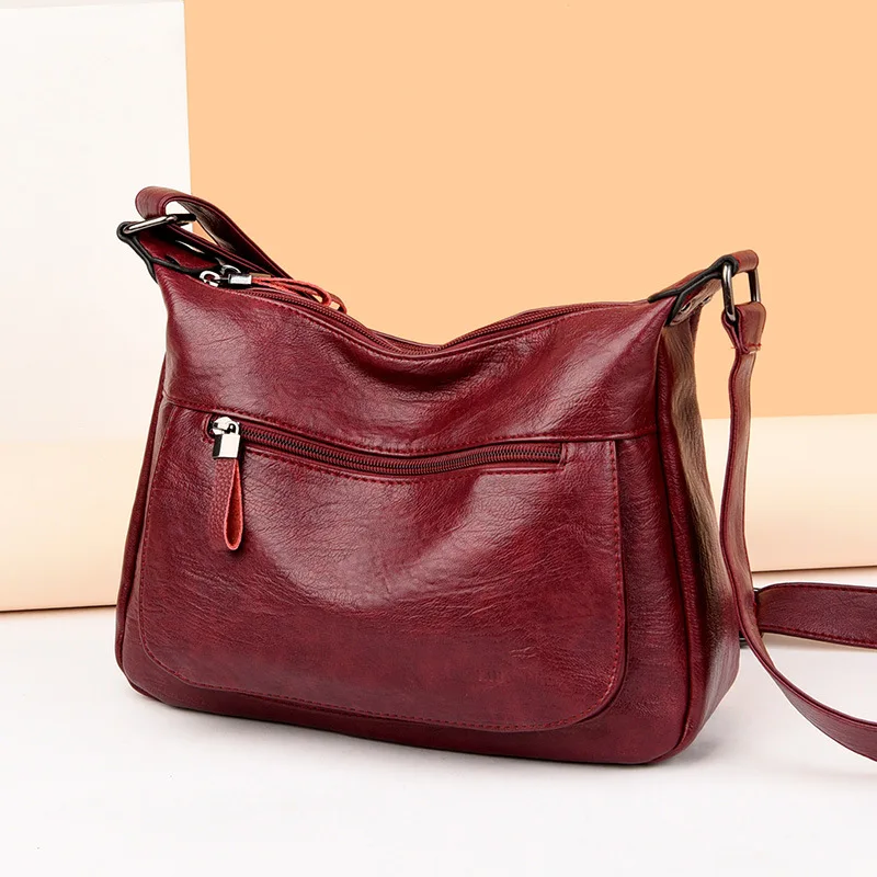 

Women‘s Bag Spring New Soft PU Large Capacity Casual Shoulder Bag Crossbody Bag for Female