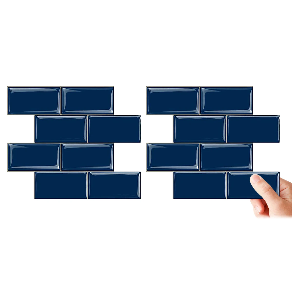 Vividtiles толстые наклейки для очистки и приклеивания метро Высококачественная