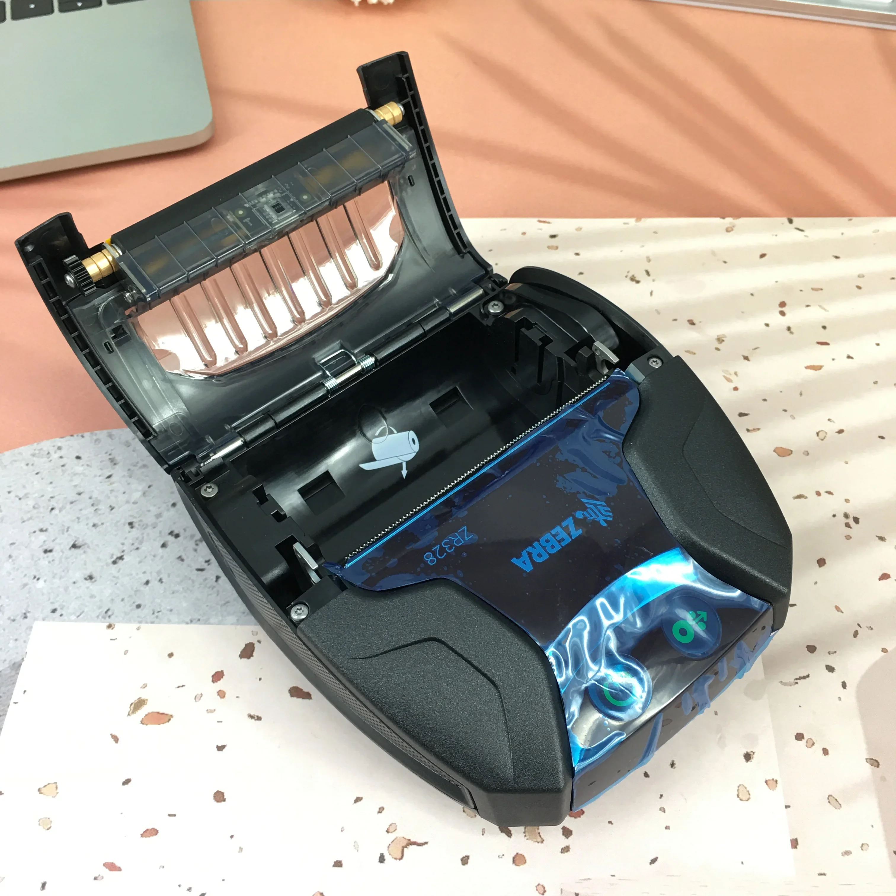 ZQ320 ZR328 2-дюймовый мобильный принтер 72 мм с прямой термопринтером мини-портативный