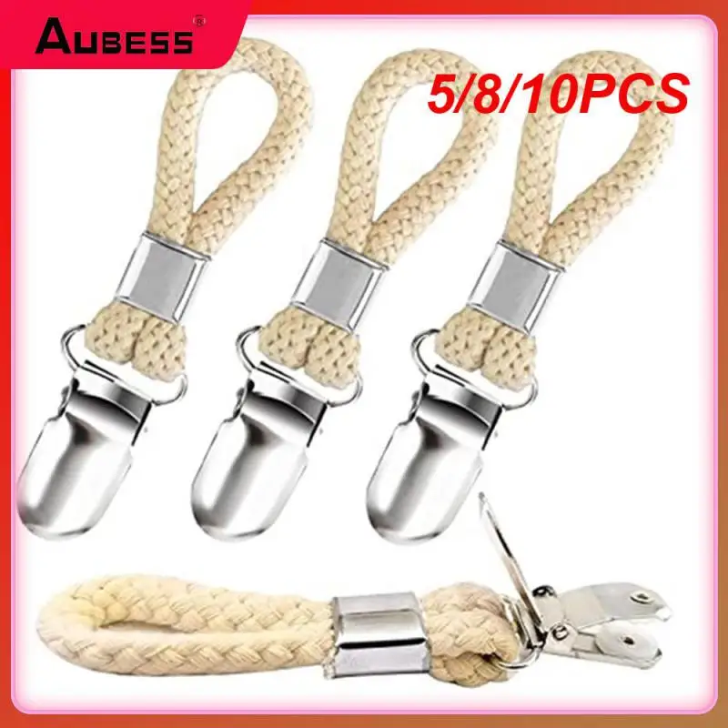 

5/8/10PCS Metal Clamp Multi Purpose Hooks Cotton Loop Bathroom Towel Clips Towel Hanger Home Socks Clothes Hanger