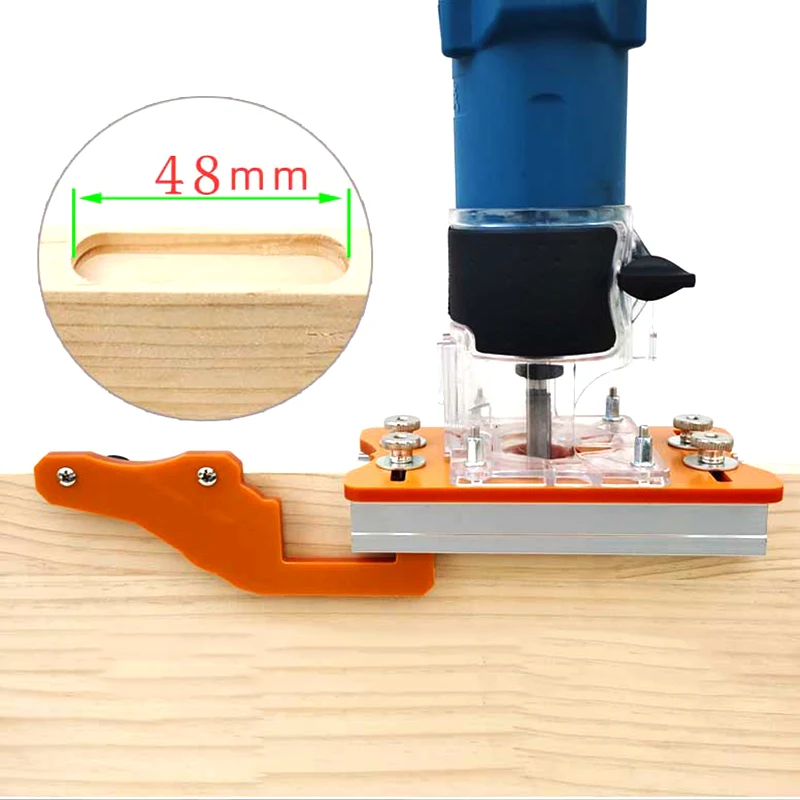 

Woodworking Slotted Bracket Invisible Hole Punch Locator Trimming Machine Slotting for Cabinet Wardrobe Furniture Connecting