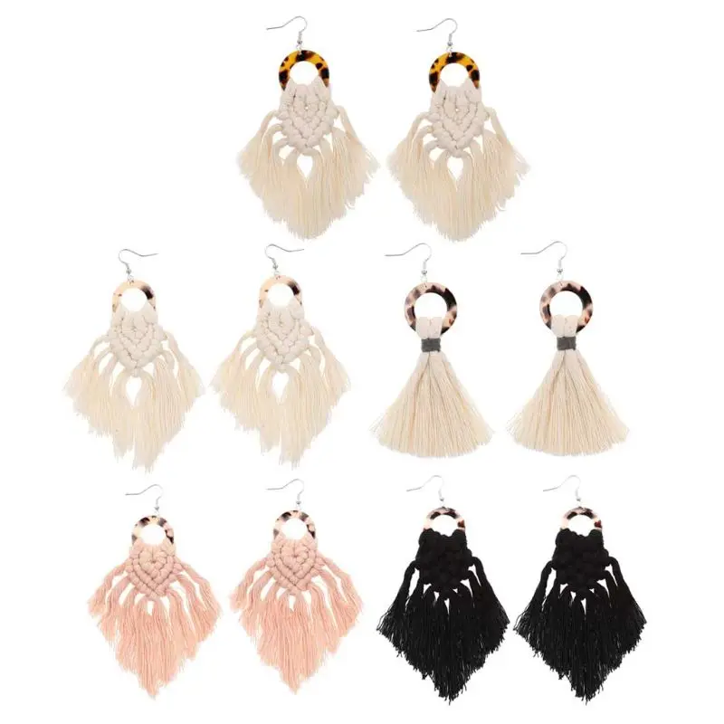 

Tassel Earrings Bohemian Hoop Earrings Drop Earrings Fashion Jewellery for Women