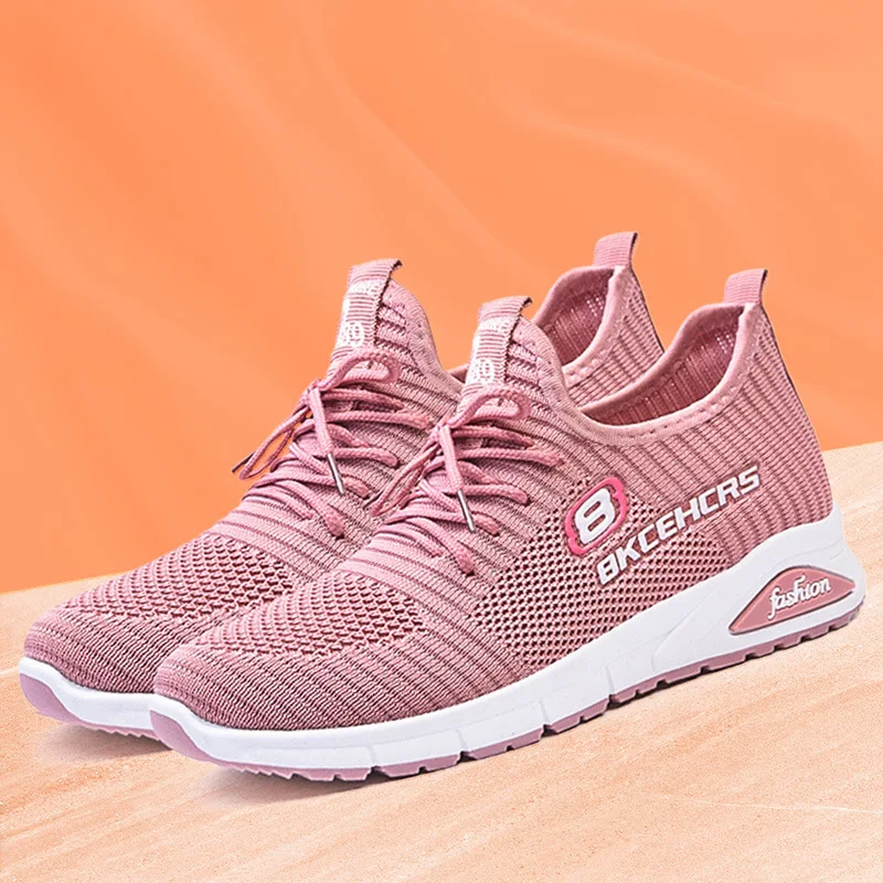 

Shoes women's cross-border new 2022 foreign trade women's shoes fashion flying woven lace-up casual shoes sports shoes women