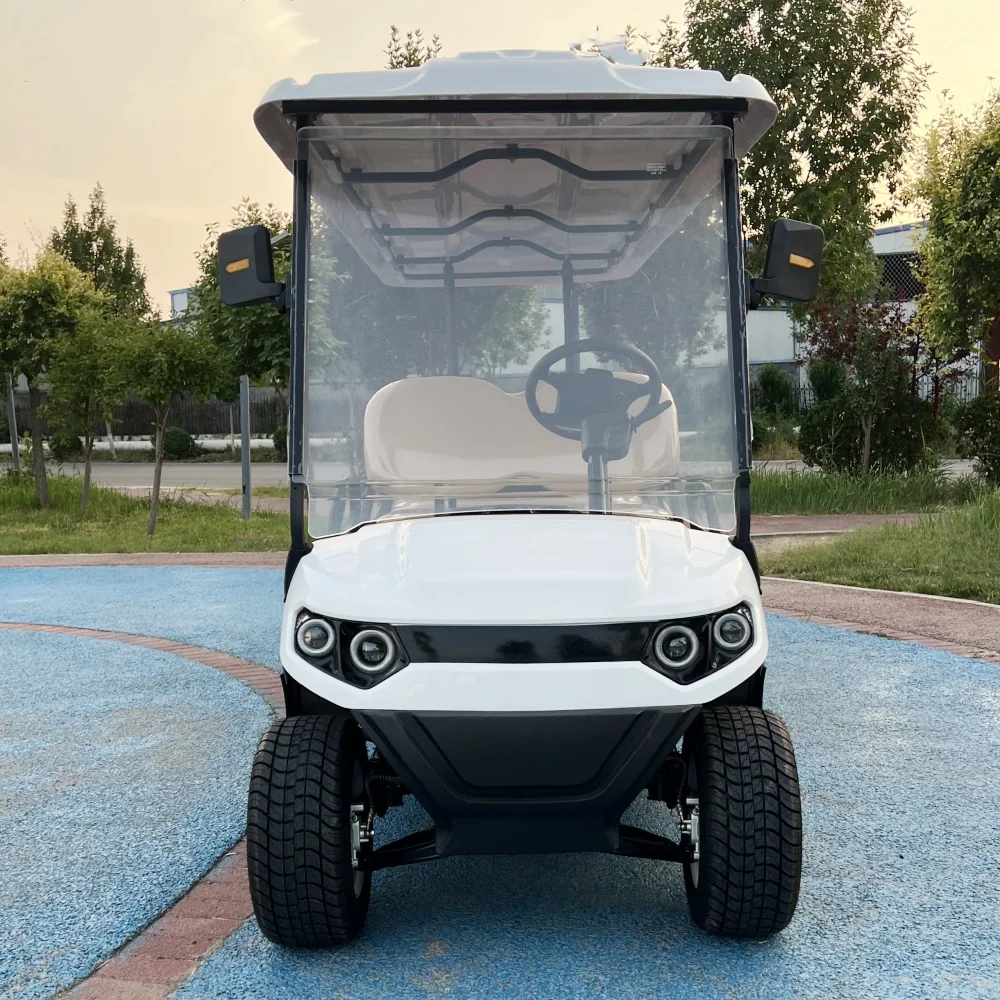 2024 белая электрическая тележка для гольфа на внедорожник 2 4 6 8 мест литиевая