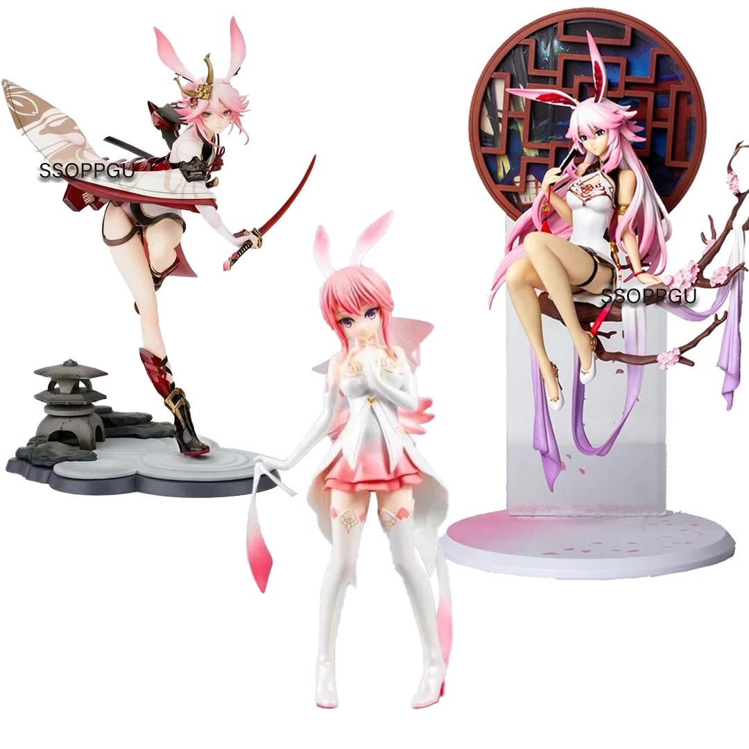 

ACG Game Honkai Impact 3 Figure Yae Sakura Cheongsam Wedding Dress Collection PVC Action Figure Combat Version Model Toy Doll