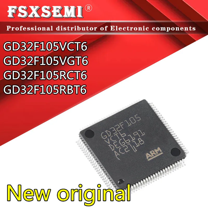 10pcs GD32F105VCT6 GD32F105VGT6  GD32F105RCT6 GD32F105RBT6 GD32F105 LQFP Microcontroller chip