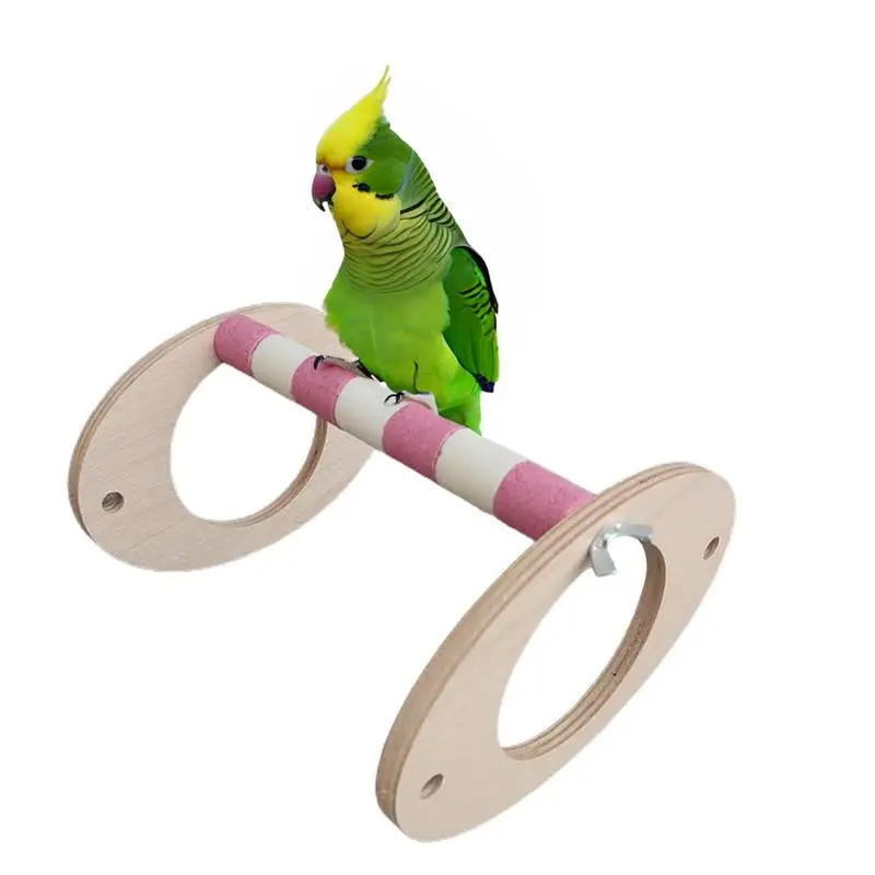 

Bird Stands For Parrots Wood Bird Perch Stand For Play Thickened Desktop Training Supplies Easy Installation With Stable Base