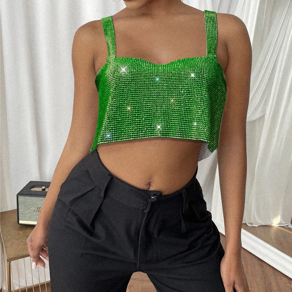 

Женский акриловый укороченный топ, сексуальная майка с открытой спиной для клувечерние, модель 2022, уличная одежда, женские майки