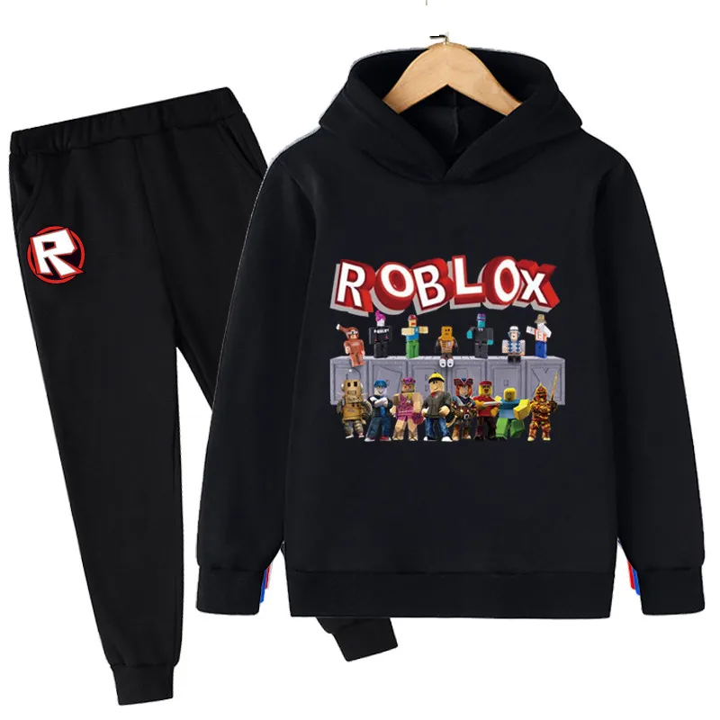

Children's Clothing Game Robloxing Suit Spring Autumn Baby Boy Long Sleeve Sweatshirt Tops Pant Two-Piece Set Fashion Sportswear