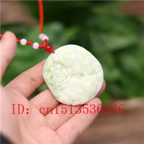 Китайский белый нефрит жаба кулон ожерелье Очаровательная бижутерия резной