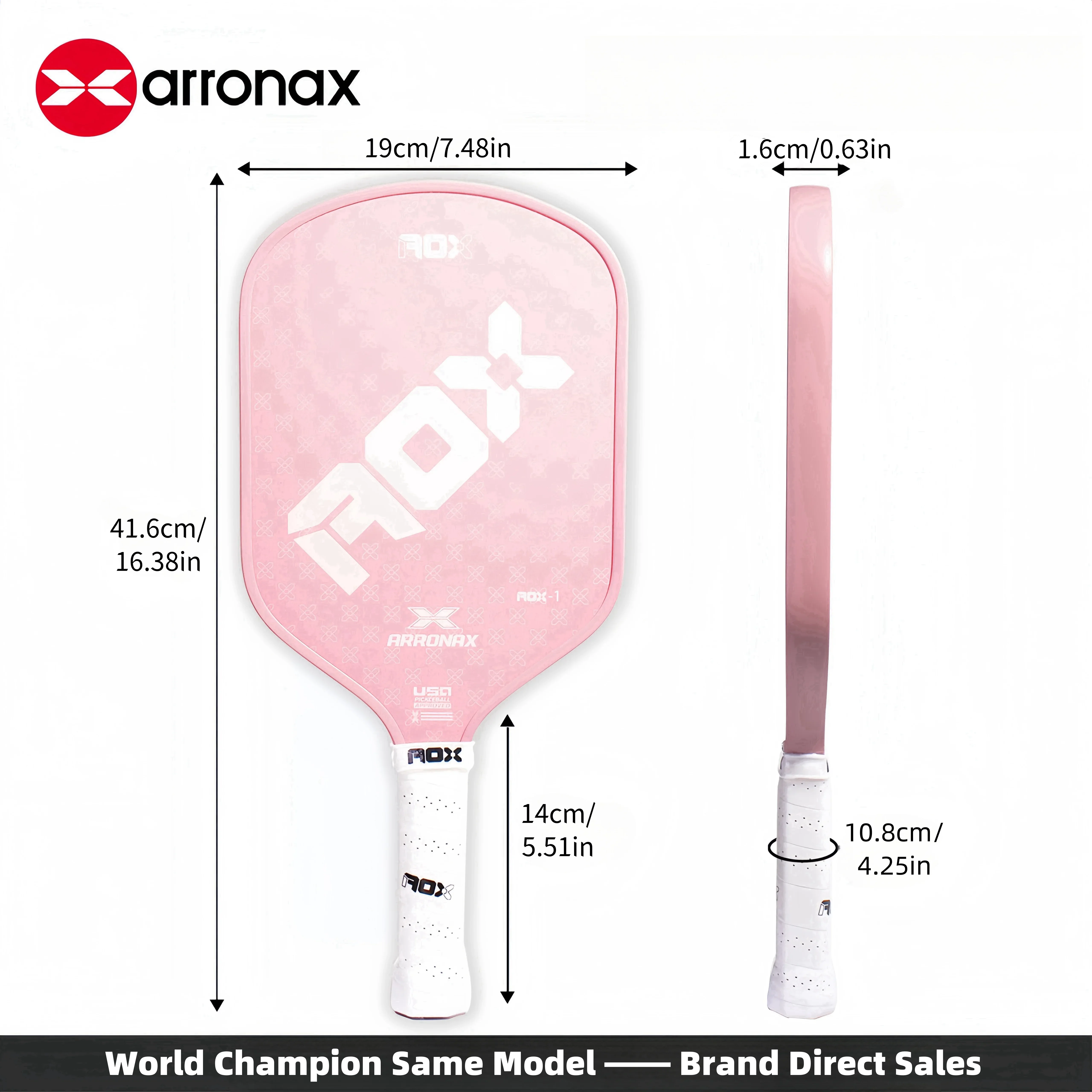ARRONAX-Pickleball Ракетка с сотовым сердечником весло из стекловолокна спорт в