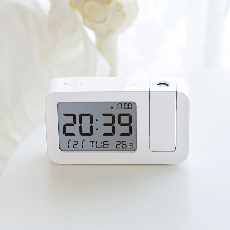 

Цифровой проекционный будильник White ABS Plastic