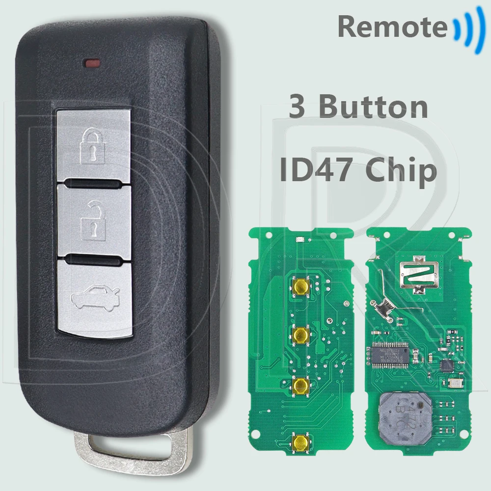 

DR M003/M004 M013/M014 315 МГц 433 МГц ID47 чип бесконтактный автомобильный дистанционный ключ для Mitsubishi Pajero L200 Montero Eclipse Cross Xpander