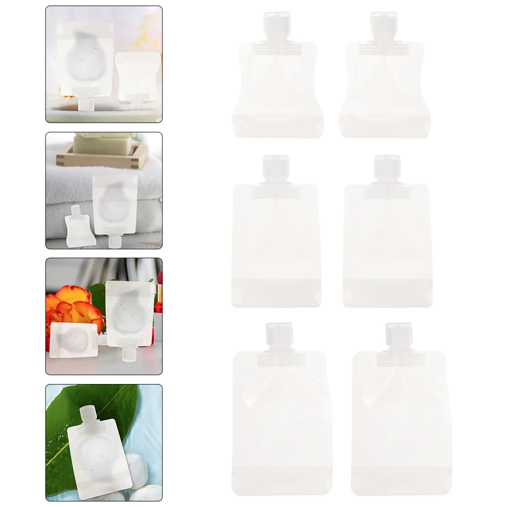 

Lotion Bag Travel Dispenser Leakproof Liquid Essence Sample Empty Shampoo Suction Mouth Emulsion Fillable Containers Liquids