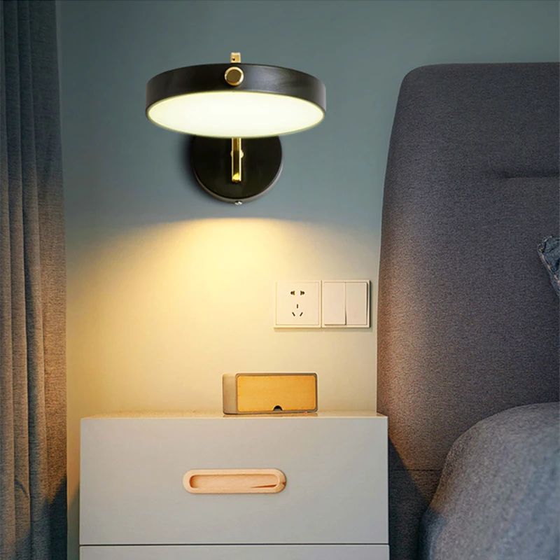 Modern Led Indoor Wall Sconce Light Fixture Nordic Bedside Living Room Hallway Lamps Luminaire Home Lighting Decoration Bathroom |