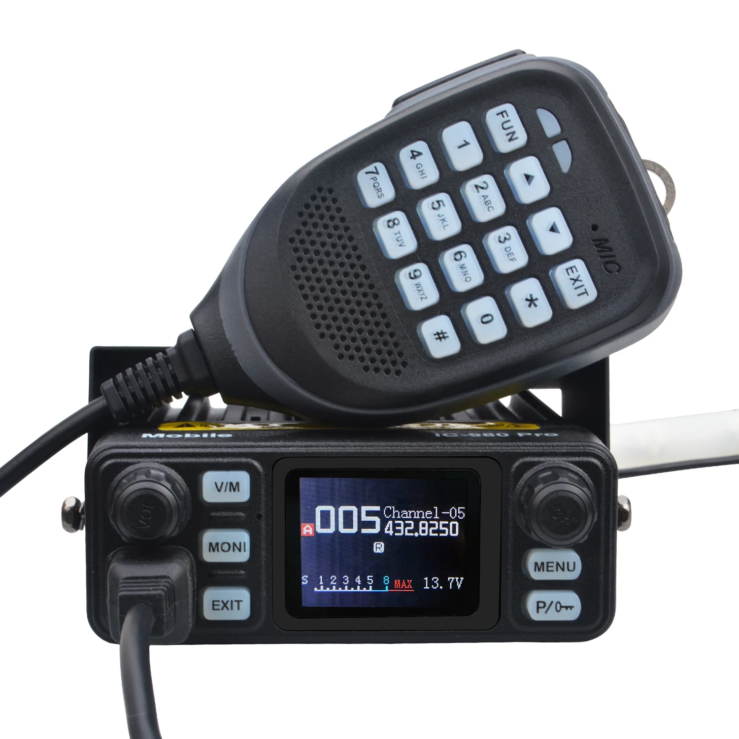 HIROYASU IC-980Pro Мобильный Радиоприемопередатчик 25 Вт 200 Каналов UHF VHF Двухдиапазонные FM