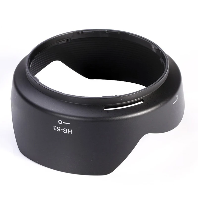 

1pc VR SLR Camera Lens Hood HB-53 ABS Lens Hood For Nikon AF-S Nikkor 24-120mm f/4G ED Camera Hood Can Be Reversed bayonet