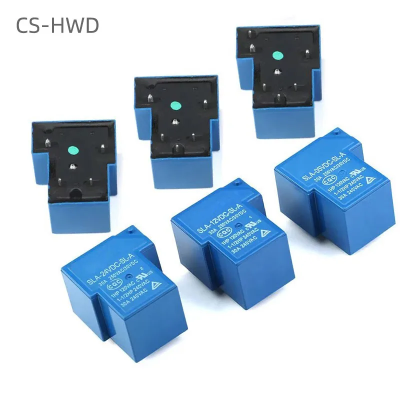 10 шт./лот реле мощности SLA-05VDC-SL-A SLA-12VDC-SL-A SLA-24VDC-SL-A-C T90 30A 4PIN 5PIN 6PIN 5V 12V 24V 48V времени