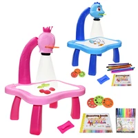 2022 new children led projector art drawing table toys kids painting board desk arts crafts paint tools toy for girl