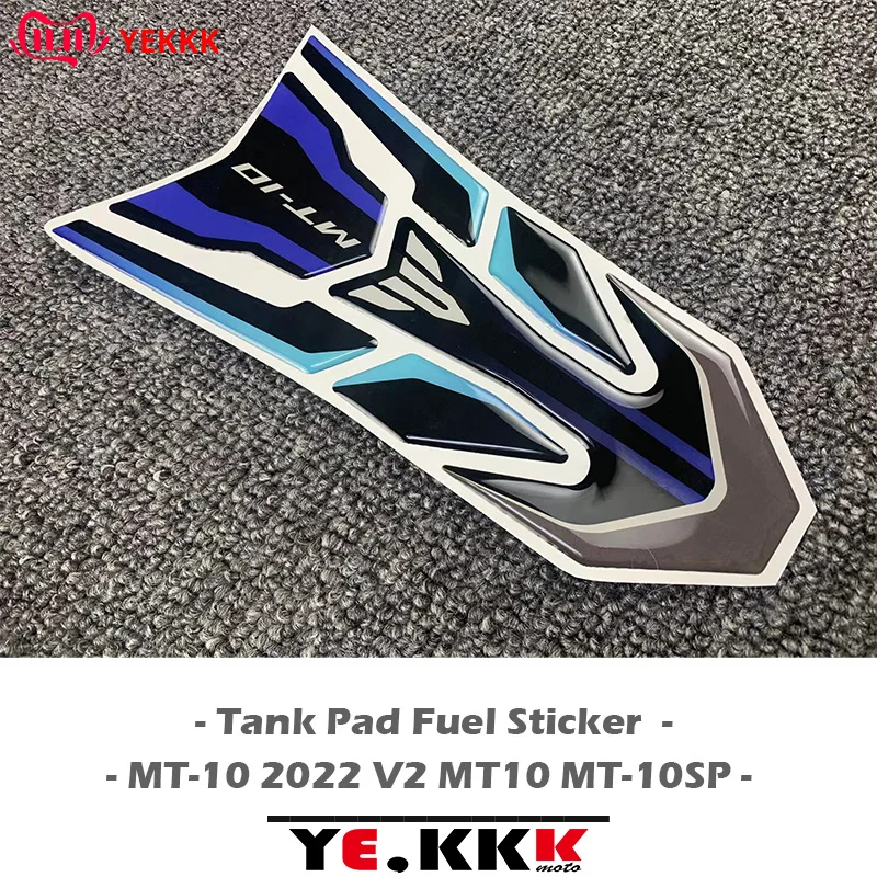 

New For YAMAHA MT-10 2022 V2 MT10 MT-10SP Tank Pad Fuel Gas Tank Pad Protector 3D Decal Stickers 2021-2023 MT LOGO