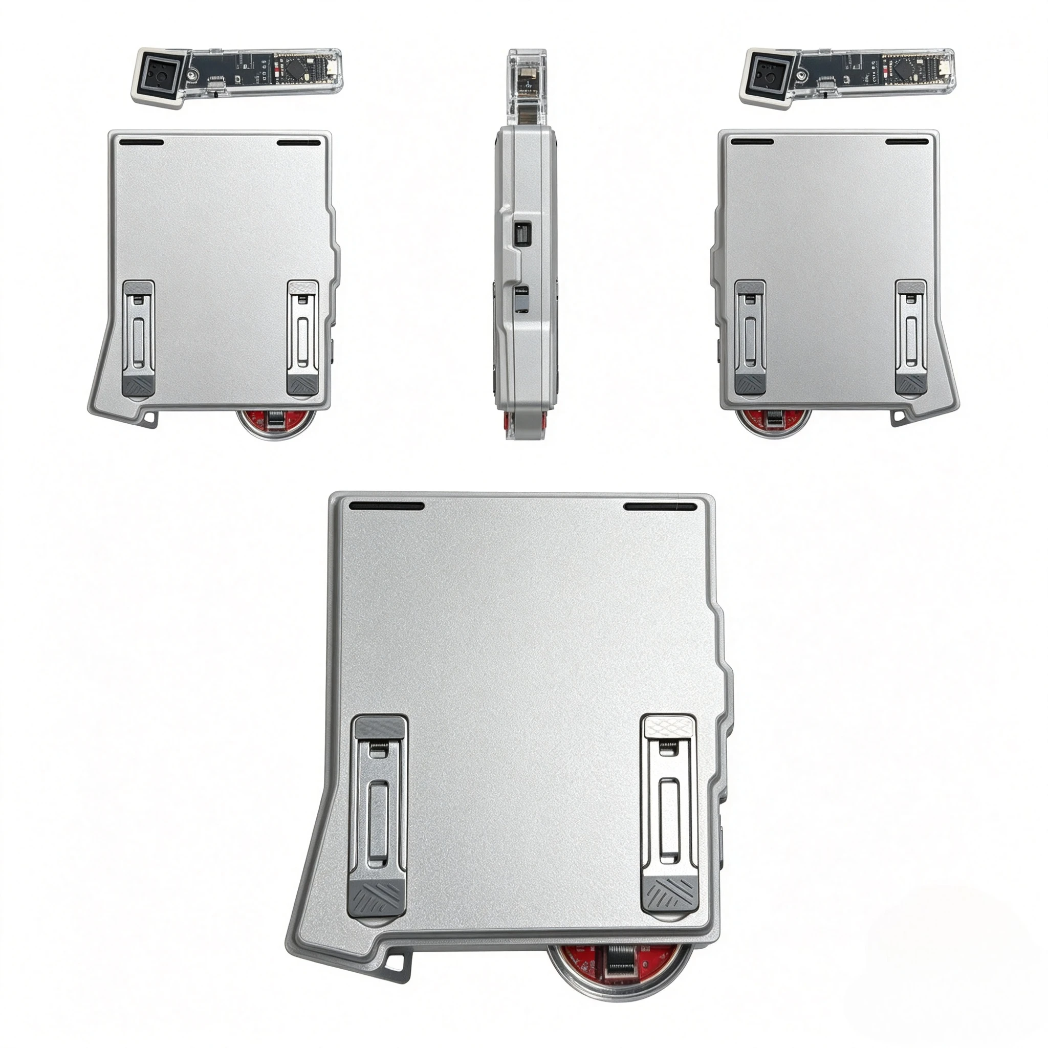 Фото Игровая клавиатура Cirque Touchpad Split Keyboard Mix с настраиваемым корпусом из алюминия CNC, низкопрофильными переключателями Roller Choc V1/MX, возможностью горячей замены, Bluetooth №4
