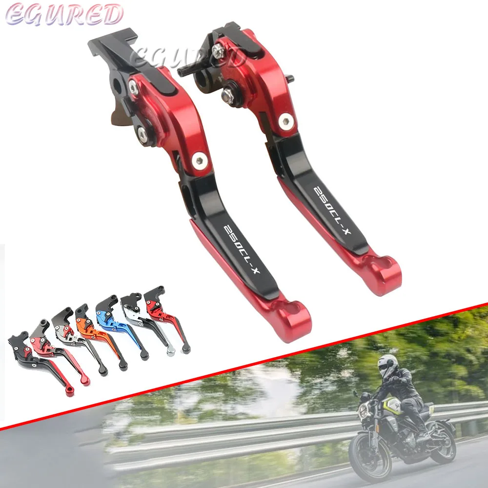 

Folding Brake Clutch Levers For CFMOTO 250CLX 250CL-X Motorcycle Accessories Adjustable Extendable Handles LOGO