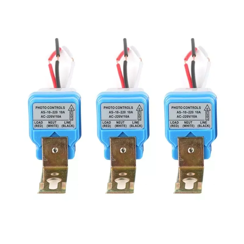 

On Off Photocell Street Lamp Light Switch Controller AC220V 110V 50-60Hz 10A Photo Control Photoswitch Sensor Switch