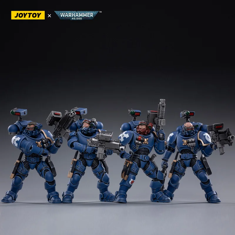 

Экшн-фигурка JOYTOY 1/18 4,7 (4 шт./компл.), ультрамарины, инфильтраторы, интерсектиторы, аниме Коллекционная модель, игрушка для подарка