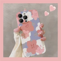 luxury fashion flowers daisy phone case for iphone 13 pro max 12 11 x xr xs 7 8 plus se 2020 soft silicone shockproof back cover