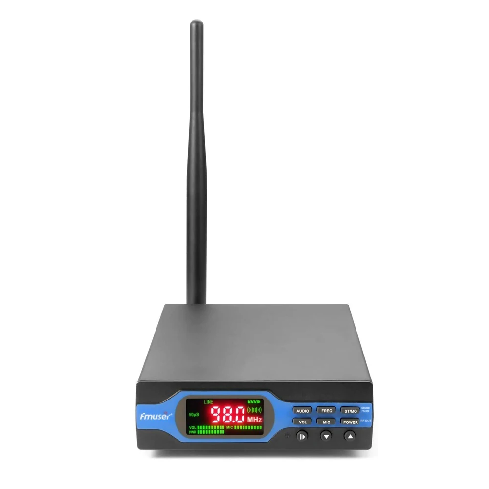 

FU-X01CK 1W Radio Wrieless Broadcast Audio FM Transmitter Bluetooth MP3 + Antnena A KIT Cover 300ft-1000ft For Church, Car,