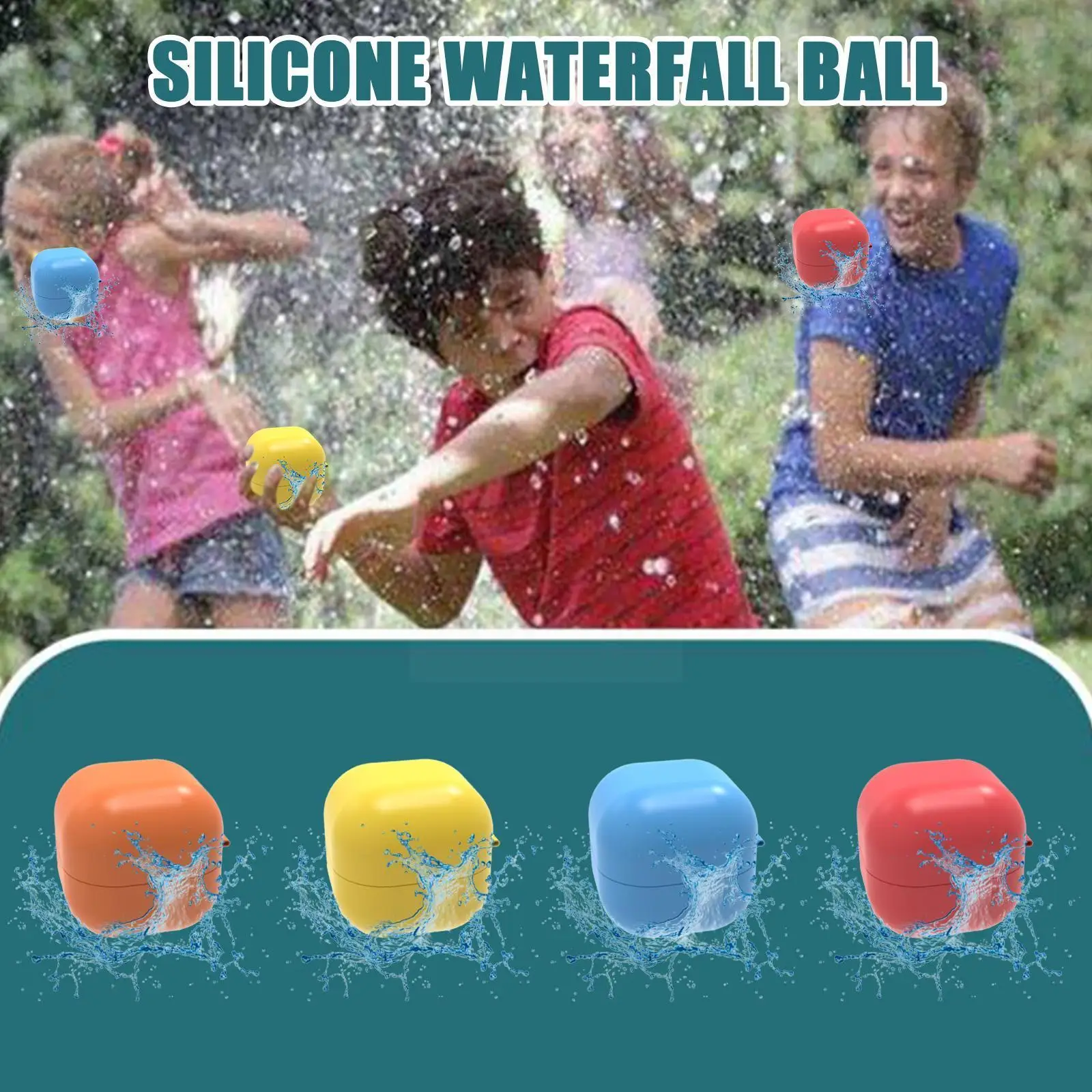 

Reusable Bomb Water Balloons Quick Filling Self Sealing Waterfall Ball For Child& A Dult Summer Outdoor Water Games Pool To D2t4