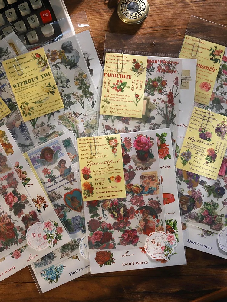 

5pcs/lot Kawaii Stationery Stickers Half a song DIY Junk Journal Paper stickers Planner Decorative Mobile stickers