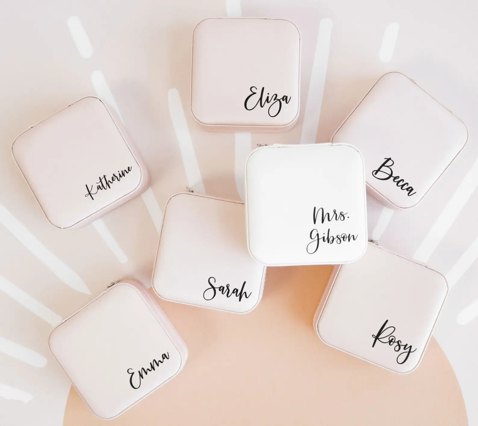 Bride Gift Box Mrs Jewelry Box Personalized Bridal Shower Gift For Bride Honeymoon Gift Travel Case