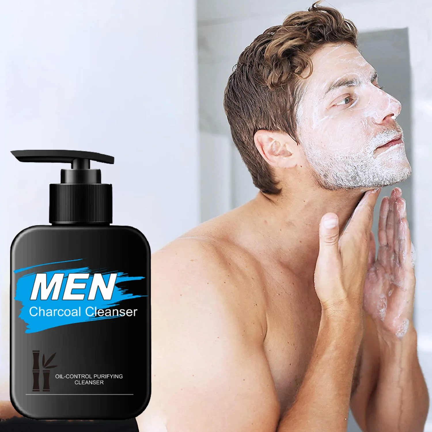 

Men's facial cleanser deep clean refreshing non-greasy cleanser processing OEM men's facial cleanser