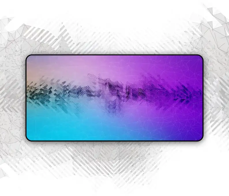 

Abstract Colorful Desk Mat / Large Mouse Pad - Sky Fraction 31" x 15.5"