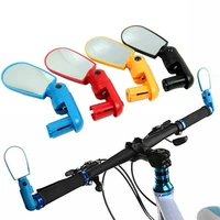 2pcs adjustable mountain bike cycling handlebar end rearview view mirror wide angle mtb road cycling accessories bike mirrors