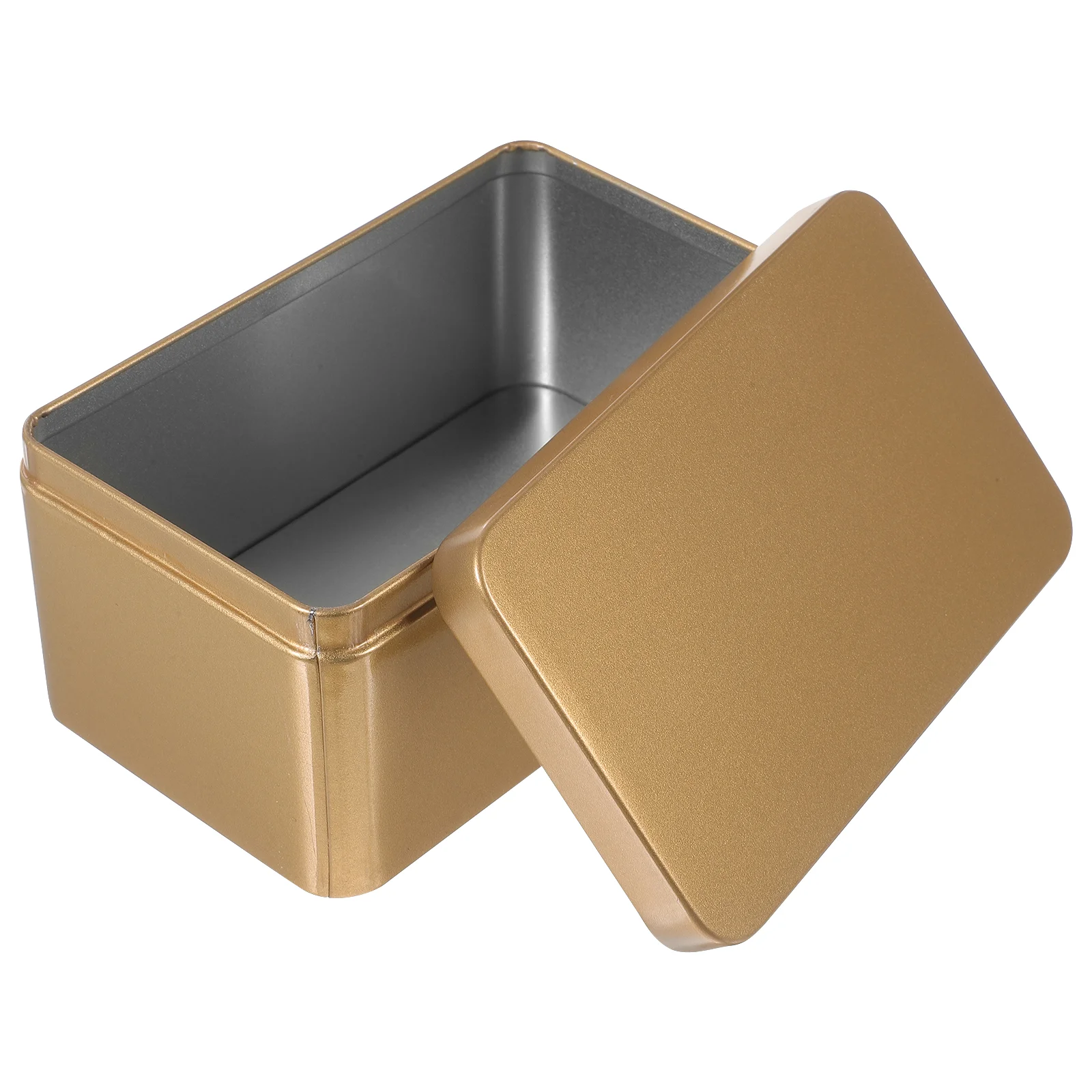 

Rectangular Tinplate Box Mini Portable Tea Leaf Storage Container Candies Organizer Home Storage Box - 13x8x6cm (Random Color)