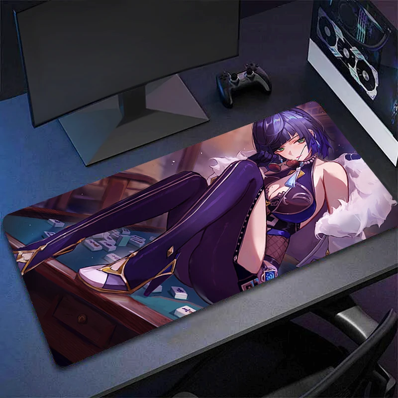 Игровой коврик для мыши Genshin Impact Yelan New HD ПК Домашний XXL Коврик клавиатуры