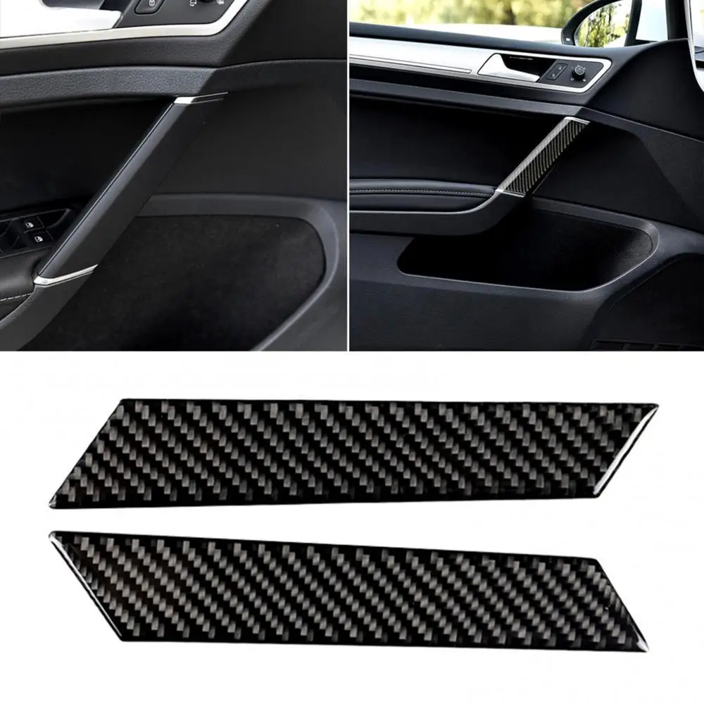

Door Stickers Decorative Carbon Fiber 4Pcs/Set Covers Car Handle for VW Golf 7