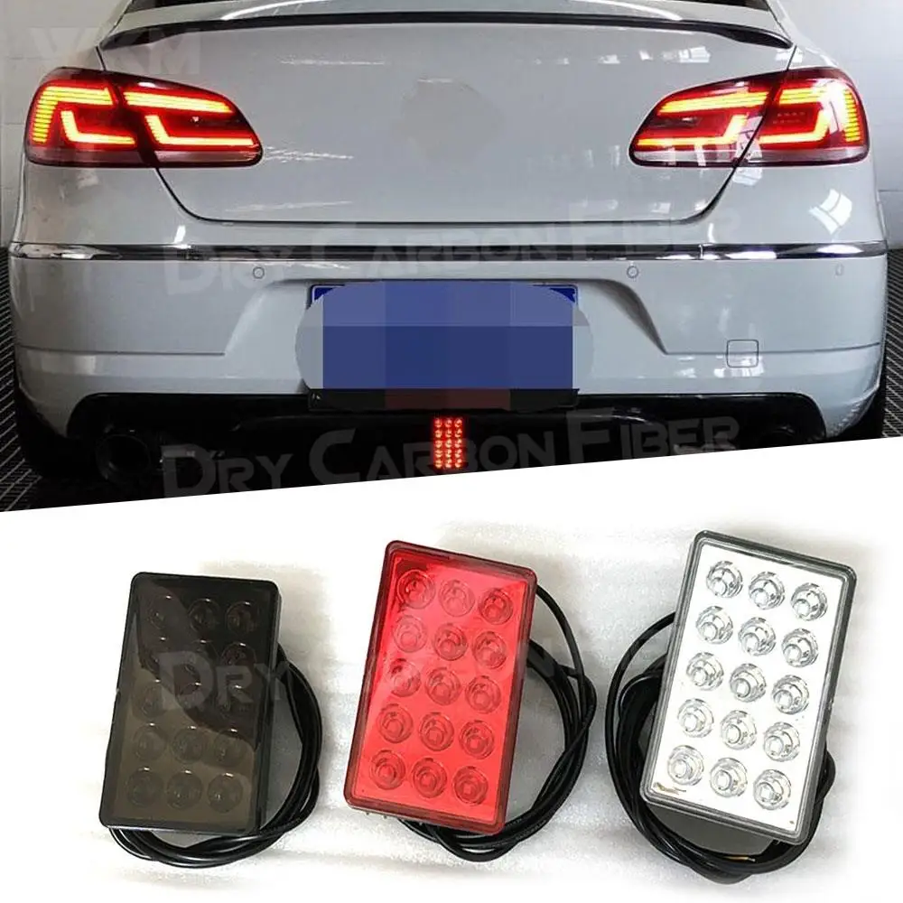 Задний диффузор автомобиля спойлер светодиодные стоп-сигналы лампа заднего