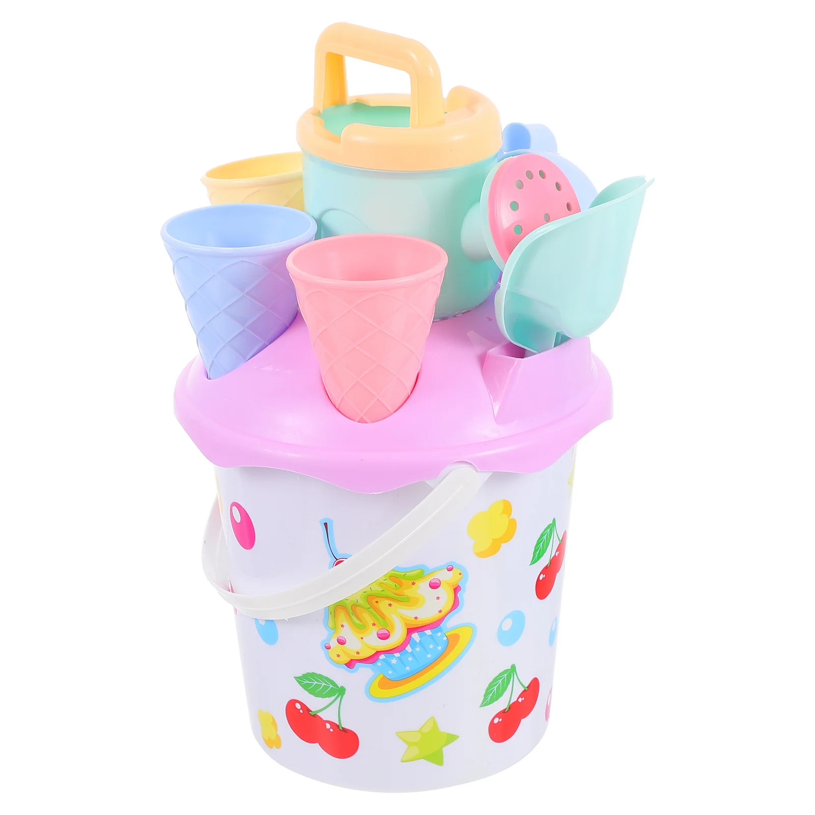 

8 Pcs/Set Ice Cream Beach Bucket Toy Kid Sand Mini Toys Child Buckets Plastic Kids