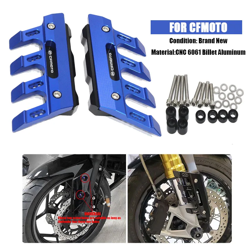 

Для CFMOTO 250NK CF250 cf250nk 400NK CF400 CF125 150NK CF150 мотоциклетный брызговик, защита передней вилки, брызговик, ползунок, аксессуары