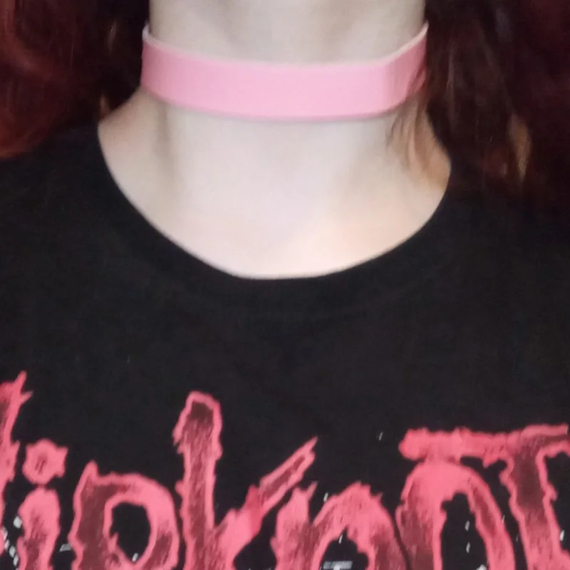 Ретро сексуальная черная боевая ошейниковая подвеска готического стиля Хараджуку из ПУ-кожи для мужчин и женщин.