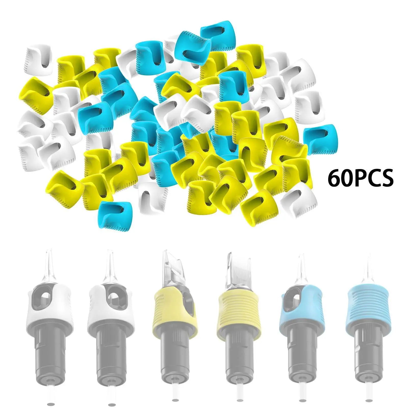 60 упаковок противоскользящие кроватки для пальцев силиконовые эластичные чехлы