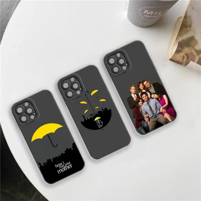 

How i met your mother Phone Case For iPhone 13 12 11 Pro MAX Mini X XS XR 7 8 Plus Camera Lens Liquid Silicone