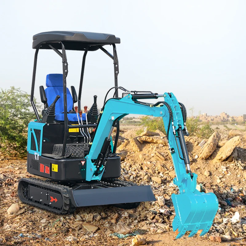 Chinese 1.7 Minidigger Hydraulic Pilot Agricultural Bagger For Sale Mini Excavator 1Ton 1.7 Ton 2 Ton Mini Bager