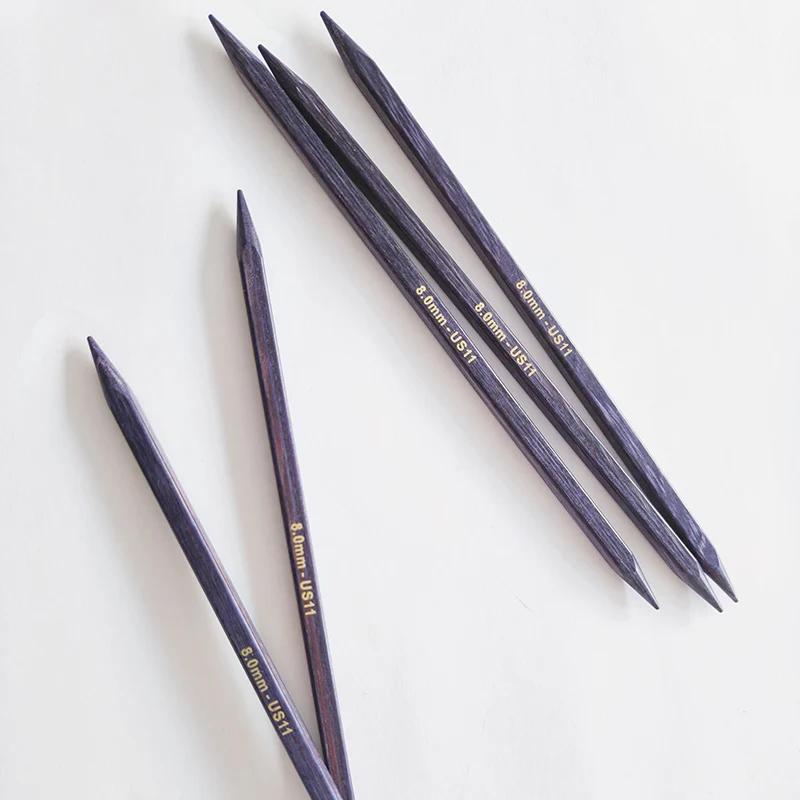 Новое поступление обожающие двойные заостренные вязальные спицы