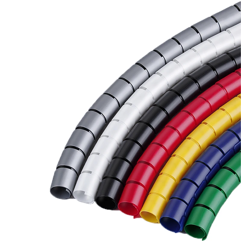 1/3/5/10 Meter 8/10/15/20/25/30/35mm Line Organizer Flexible Pipe Protection Spiral Wrap Winding Cable Wire Protector Cover Tube images - 6