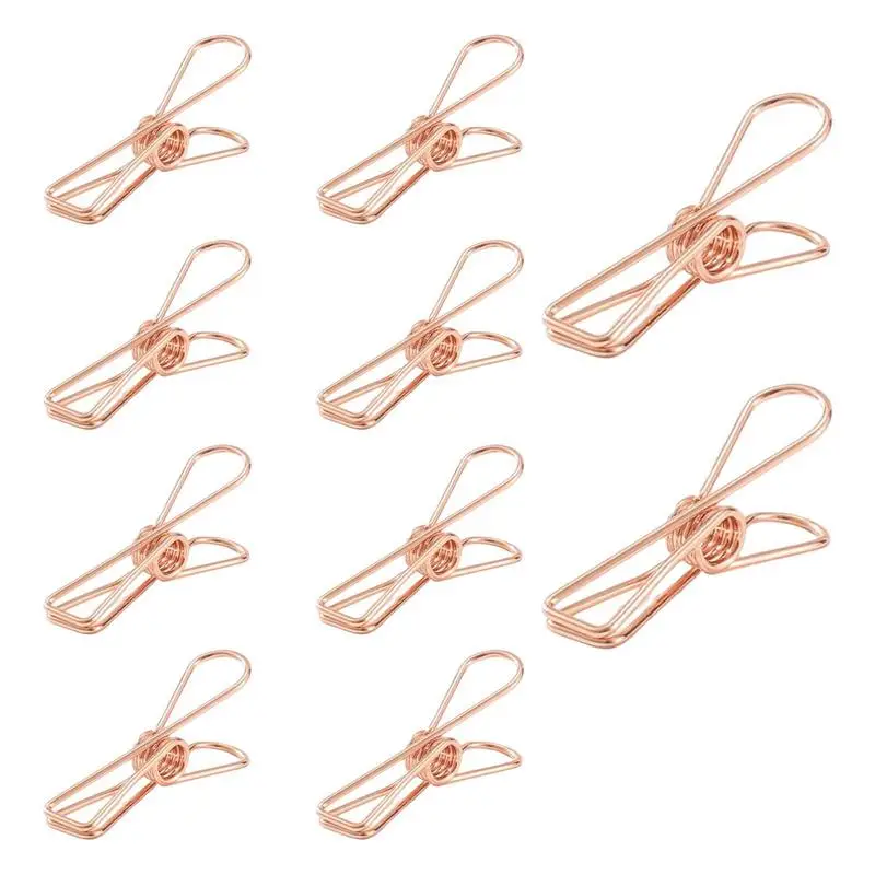 

10 шт., металлические зажимы для сумки, 0,9 см